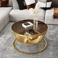 Small Apartment Living Room Round Household Minimalist Mini  Table Modern Light Luxury