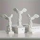 Greek Statue Resin Roman Louvre Winged Victory Goddess Figurine Angel Sculpture Home Decor Living Room Office Ornament