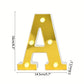 1PC 16cm Golden Numbers&English Led Letter Lights,Battery Powered Decoration Light For Festive,Proposal,Birthday,Wedding,Party