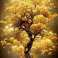 Classic Abstract Wall Art Luxury Lucky Golden Money Tree HD Canvas Print Poster Home Living Room Bedroom Decorative Painting