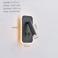 Modern Minimalist Led Wall Lamp USB Charging Indoor Bedroom Lamp Hotel Bedside Reading Lamp Wall Lights Sconce Switch AC 90~240V