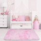 VIKAMA Tie-dye Plush Carpet 40x60cm Home Soft Area Rug Girls Bedroom Bed Blanket Children's Room Decoration Non-Slip Floor Mat