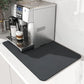 VIKAMA Coffee Machine Mat Rubber Backing Water-Absorbent Dish Drying Pad Kitchen Worktop Drainage Mat Home Decor
