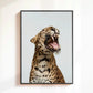 Fashion Stylish Wall Art Print - Trendy Leopard Roar Print - Black and White - Home Decor - Printable Wall Art Digital Download