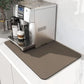 VIKAMA Coffee Machine Mat Rubber Backing Water-Absorbent Dish Drying Pad Kitchen Worktop Drainage Mat Home Decor