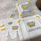 5pcs Baby Girl Outfits Set Welcome Home Hosptial Infant Receiving Blanket Pillow Bed Hat Mittens Romper Set