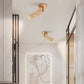 Retro LED Yellow Cave Stone Walnut Wall Lamp Lighting Dining Room Living Room Corridor Bedroom Bedside Lighting