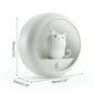 Smart LED Night Light Creative Cat Motion Sensor USB Rechargeable Lamp Decor Cabinet Wall Hanging Lamp for Kid Bedroom Cute