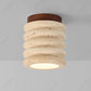 New European LED Yellow Cave Ceiling Lamp Cream Wind Corridor Porch Living Room Balcony Bedroom Lighting