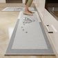 VIKAMA 1/2PC Cartoon Easy To Manage Kitchen Floor Mat Home Long Crystal Velvet Carpet Dirt Resistant and Non-Slip Floor Mat