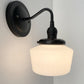 Small Schoolhouse Milk Glass Wall Sconce |5.5"|