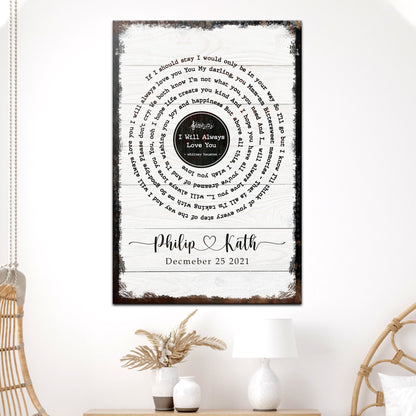 Song Lyrics Sign