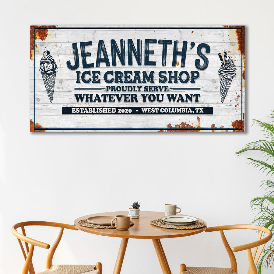 Ice Cream Shop Sign