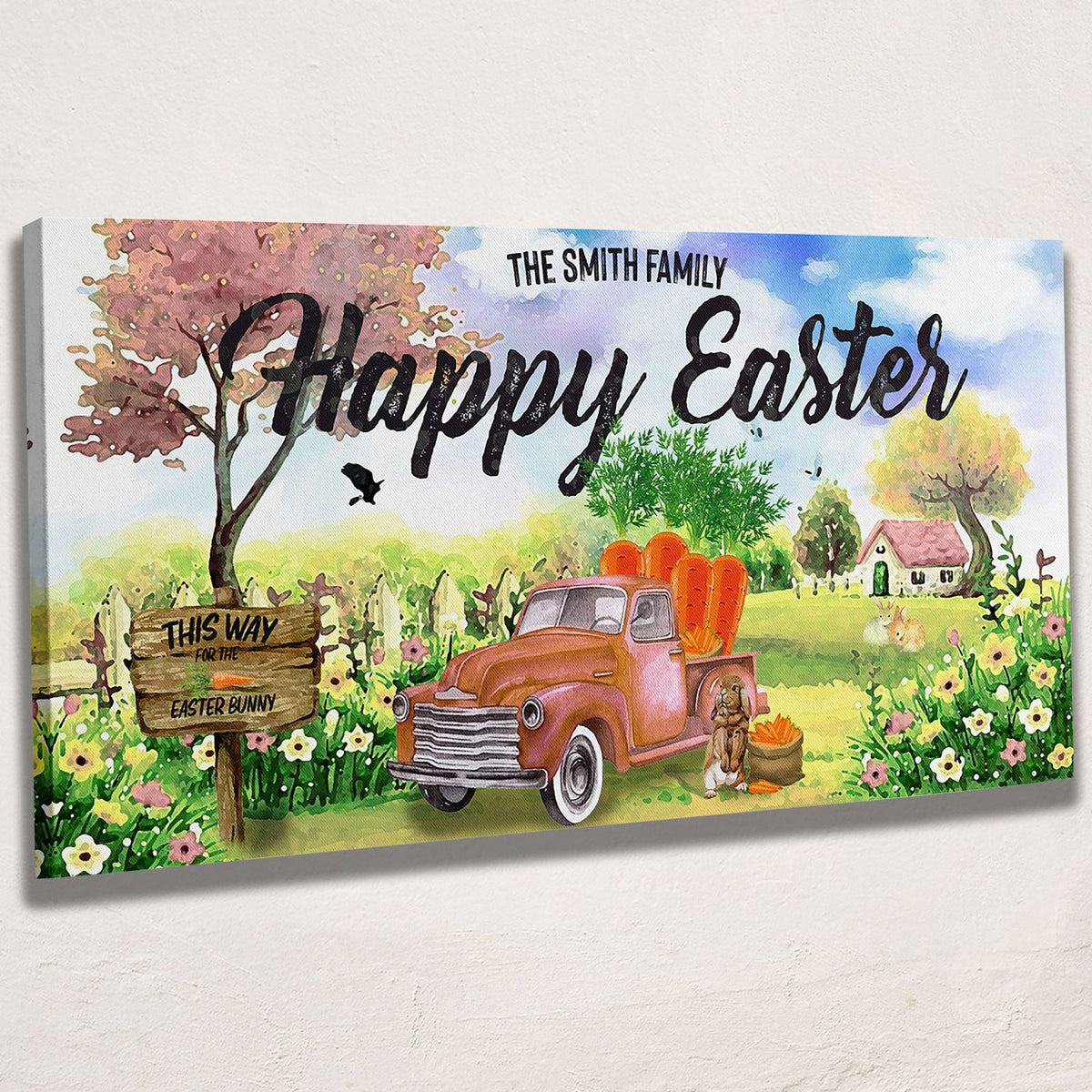Family Happy Easter Sign - view 2