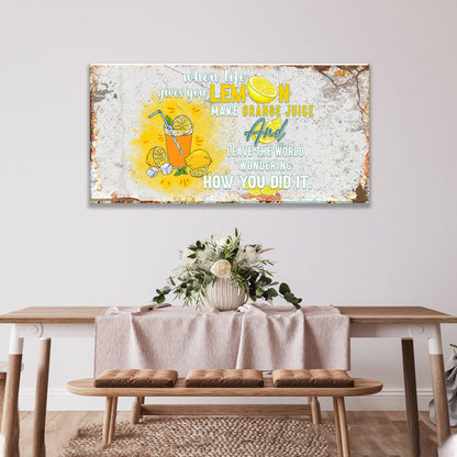 Life And Lemons Sign