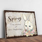 Easter Bunny Spring Sign - view 2