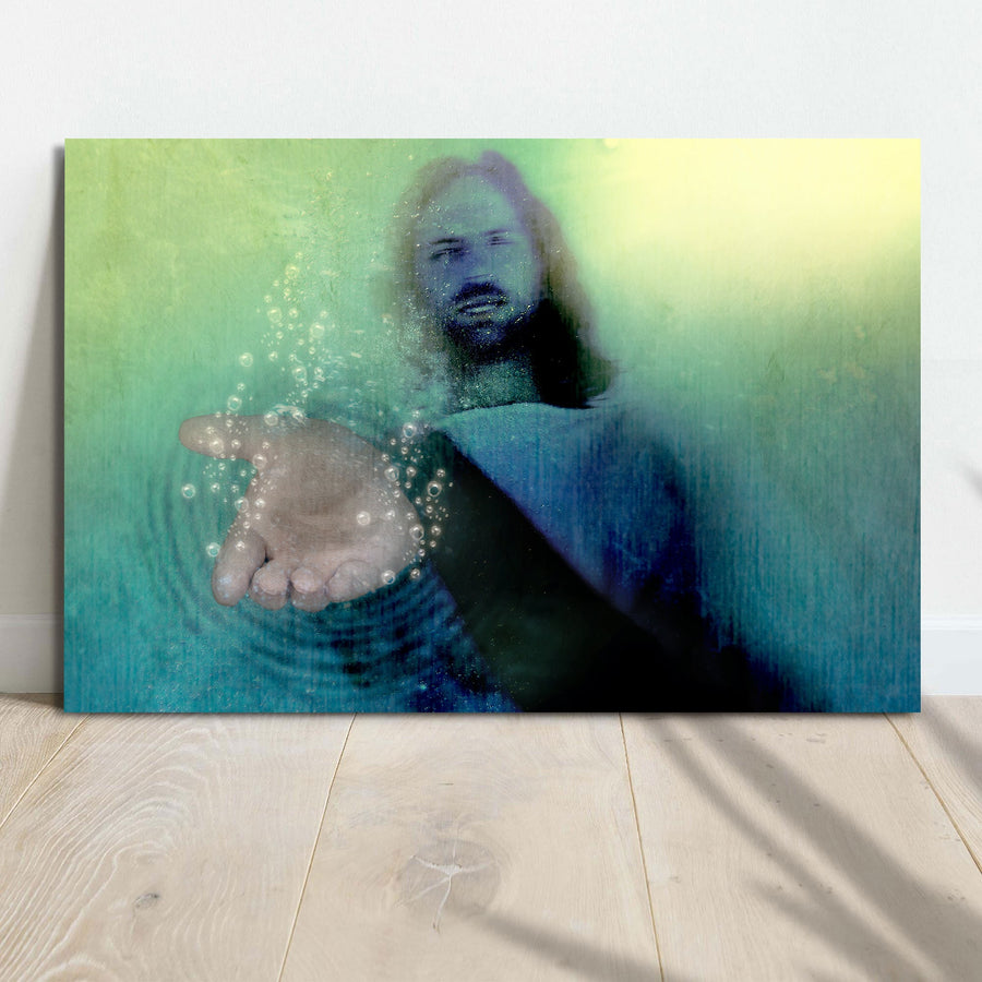 Walk With Jesus In Faith Canvas Wall Art