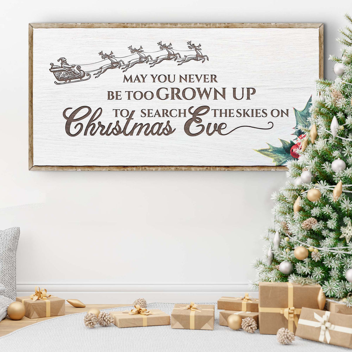 Christmas Eve Farmhouse Sign - view 8