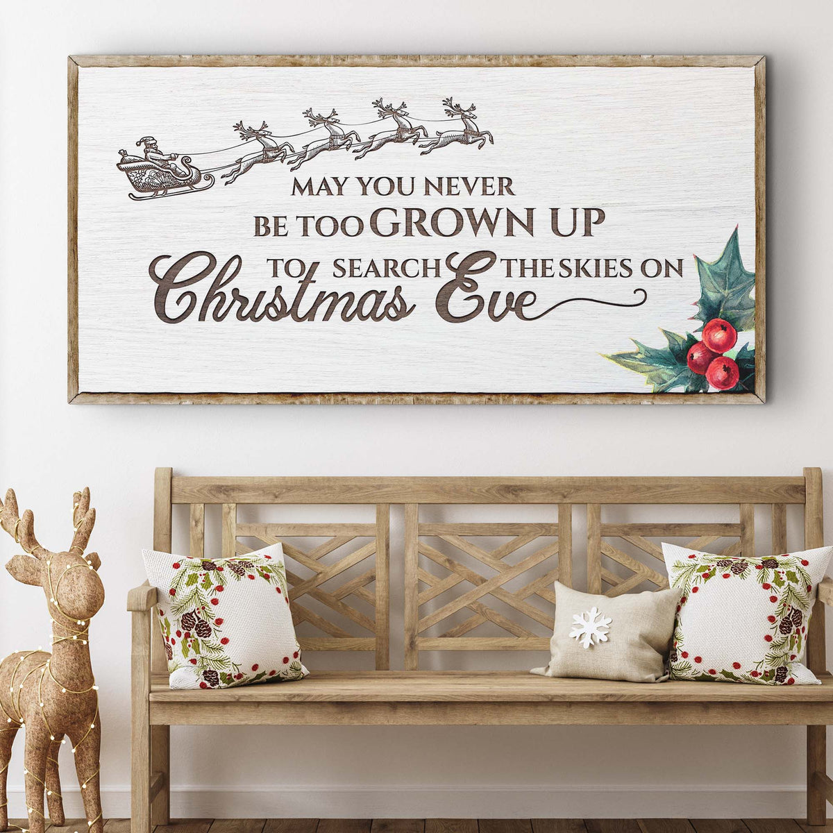 Christmas Eve Farmhouse Sign - view 7