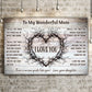 To My Wonderful Mom Happy Mother's Day Sign