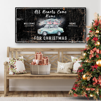All Hearts Come Home For Christmas Sign - view 6