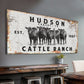 Cattle Ranch Rustic Sign