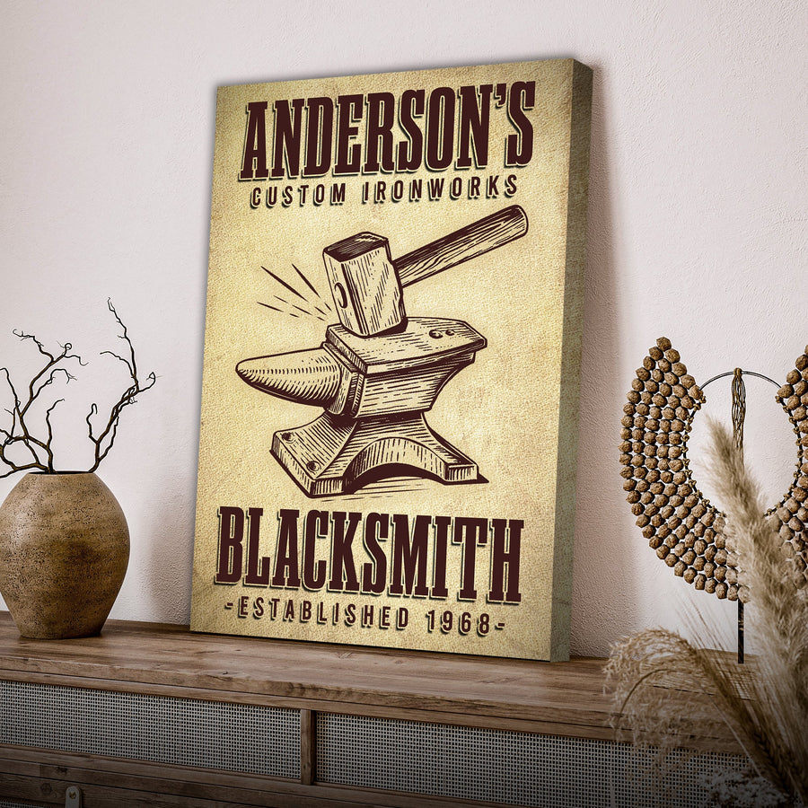 Custom Ironworks Blacksmith Sign