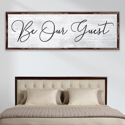 Be Our Guest Sign IV