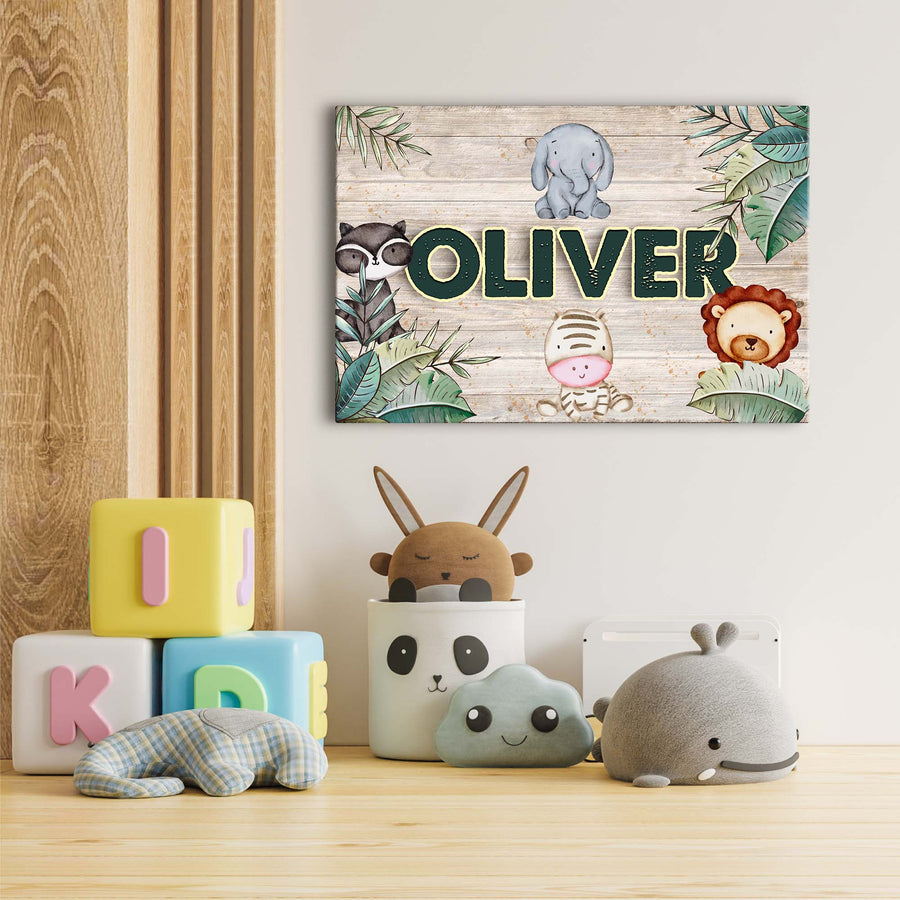 Safari Kids Room Sign