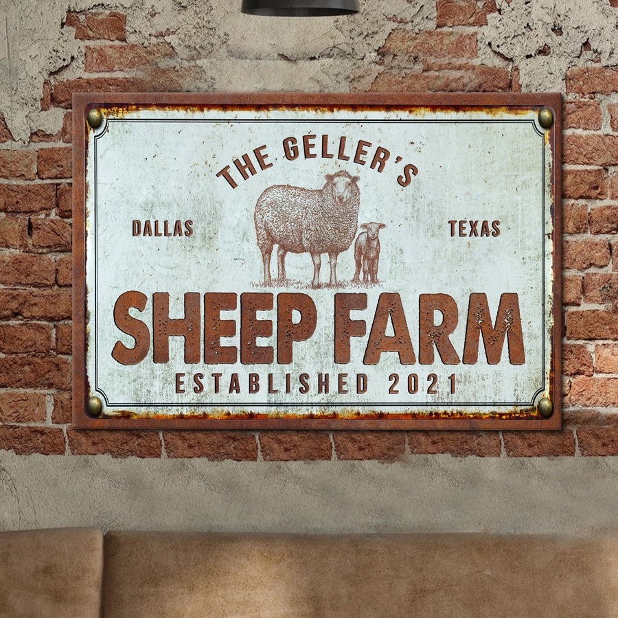 Sheep Farm Sign III