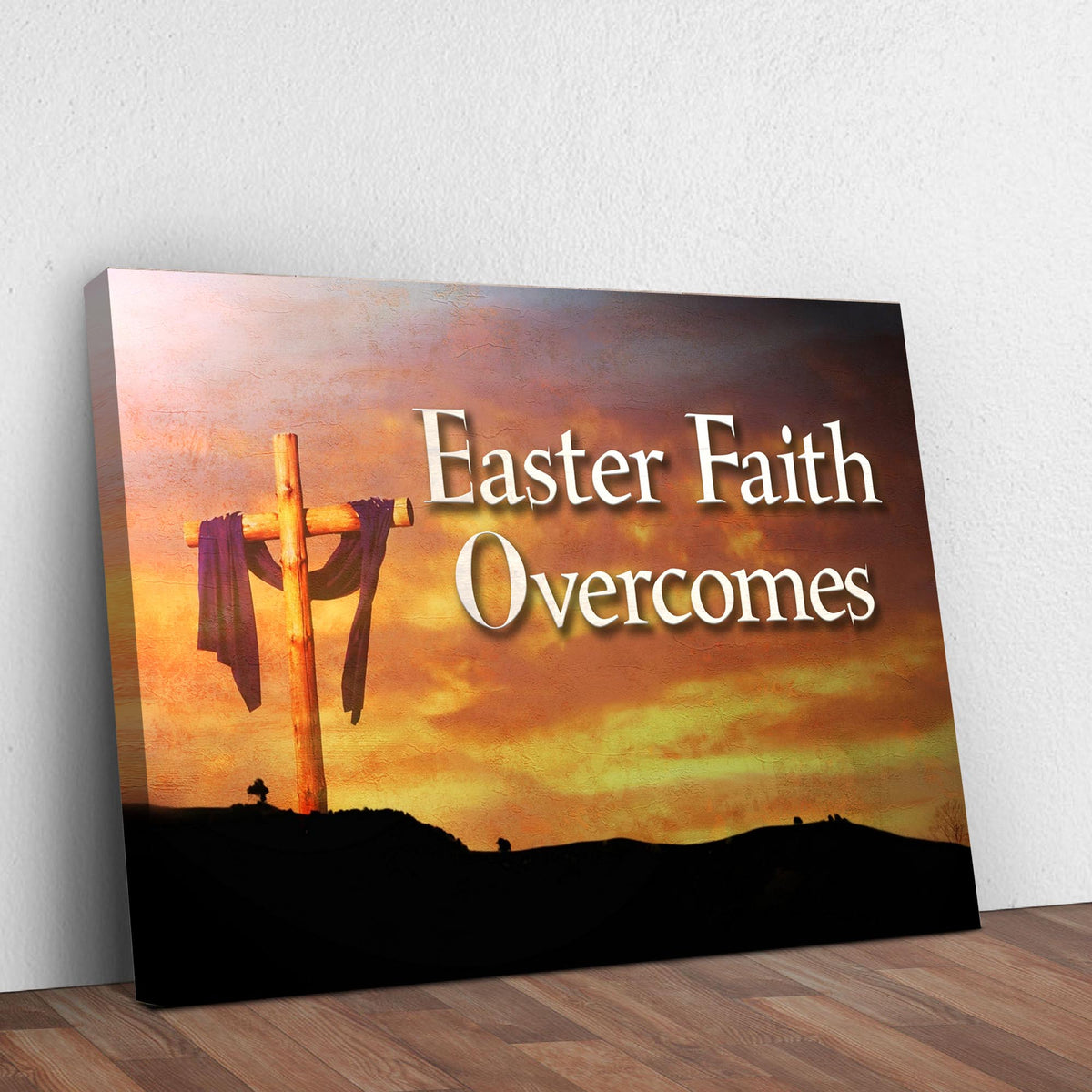 Easter Faith Overcomes Sign - view 3