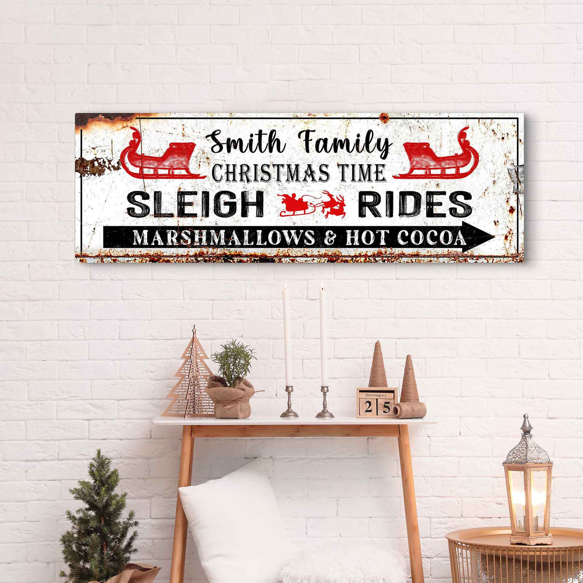Christmas Sleigh Rides Sign - view 2