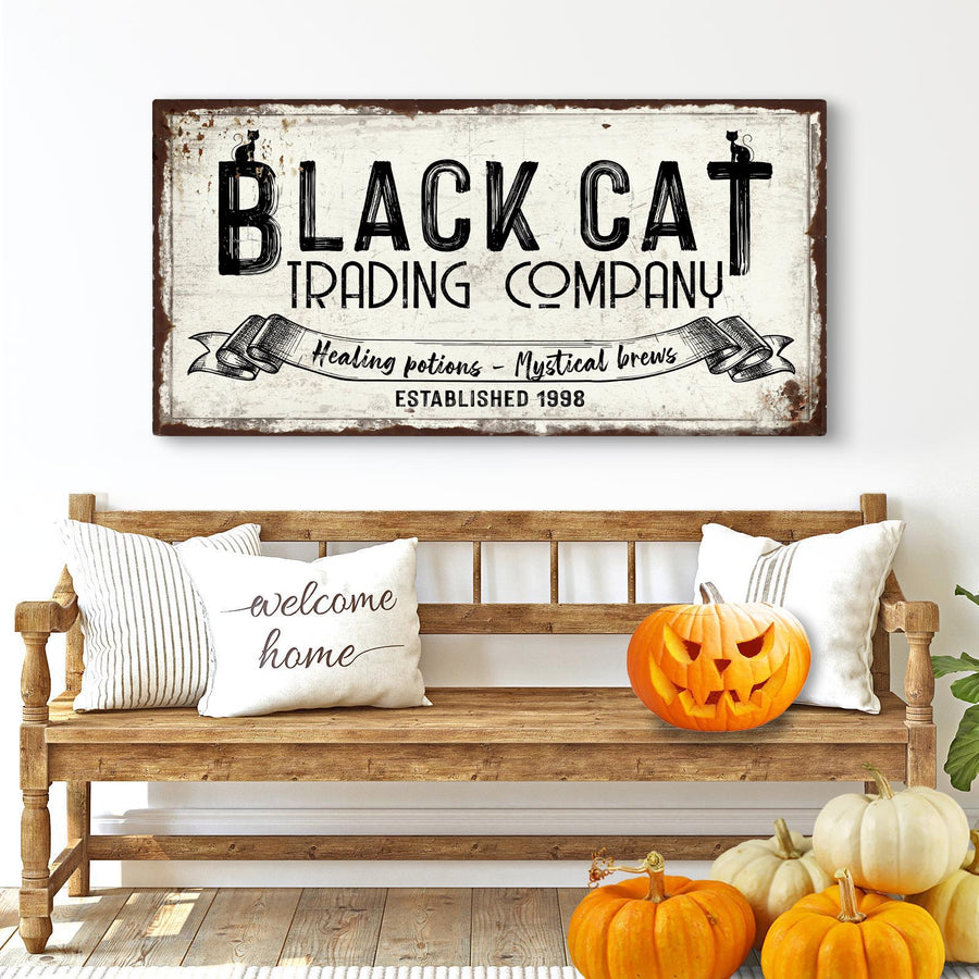 Black Cat Trading Company Sign