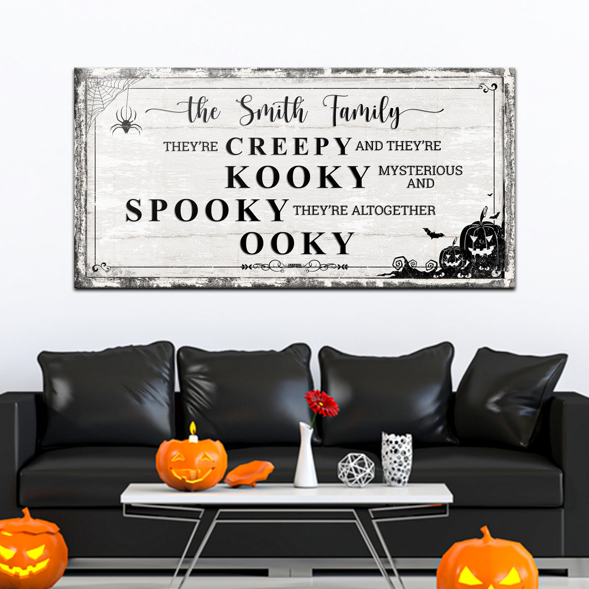Family Halloween Sign - view 2