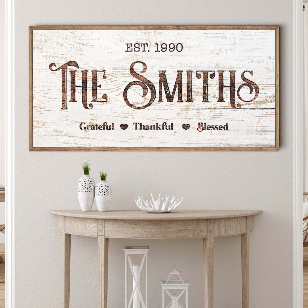 Thanksgiving Family Sign - view 2