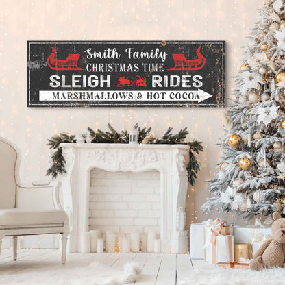 Christmas Sleigh Rides Sign - view 6