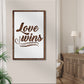 Easter Love Wins Sign - view 2