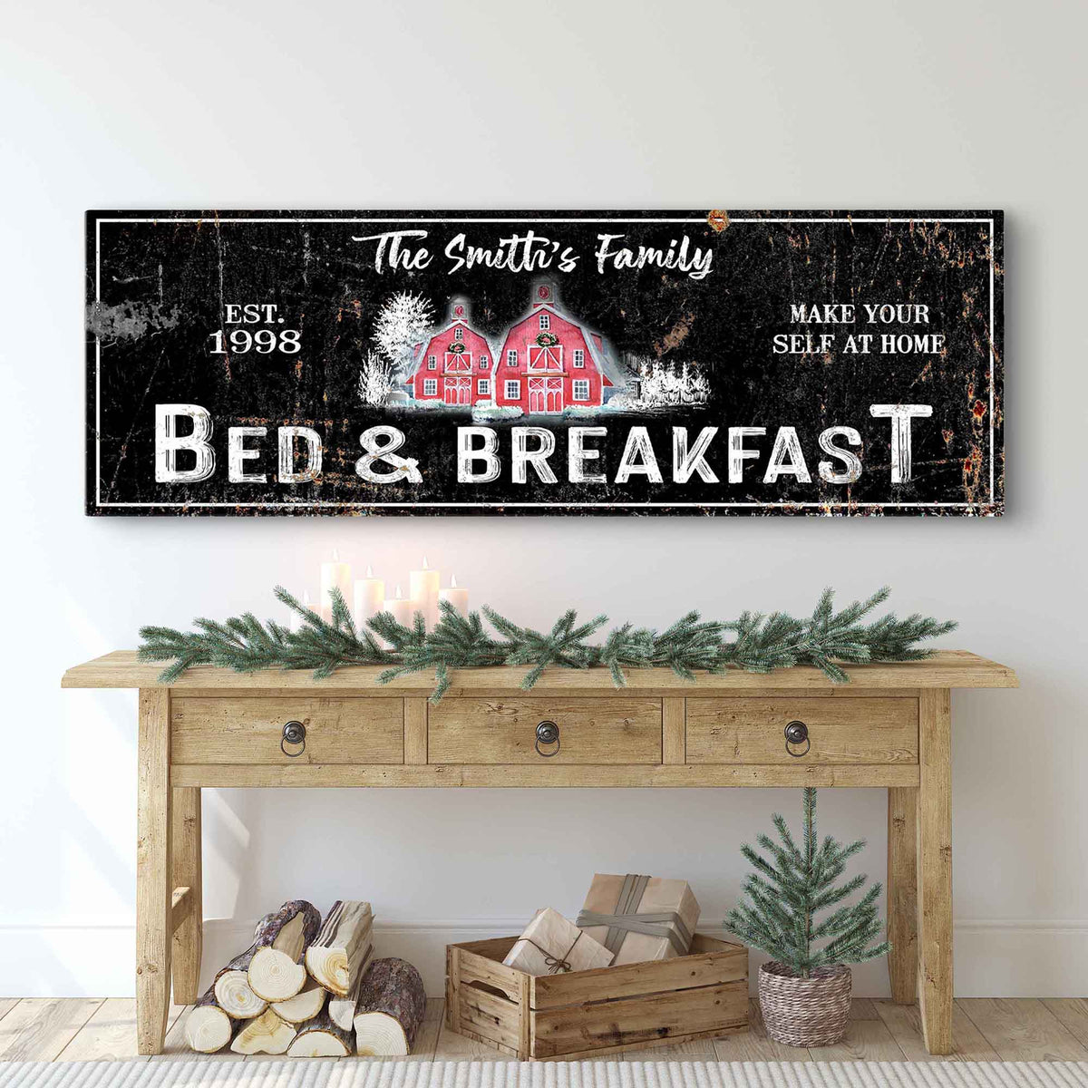 Christmas Bed & Breakfast Sign - view 6