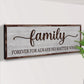 Family Forever For Always No Matter What Sign