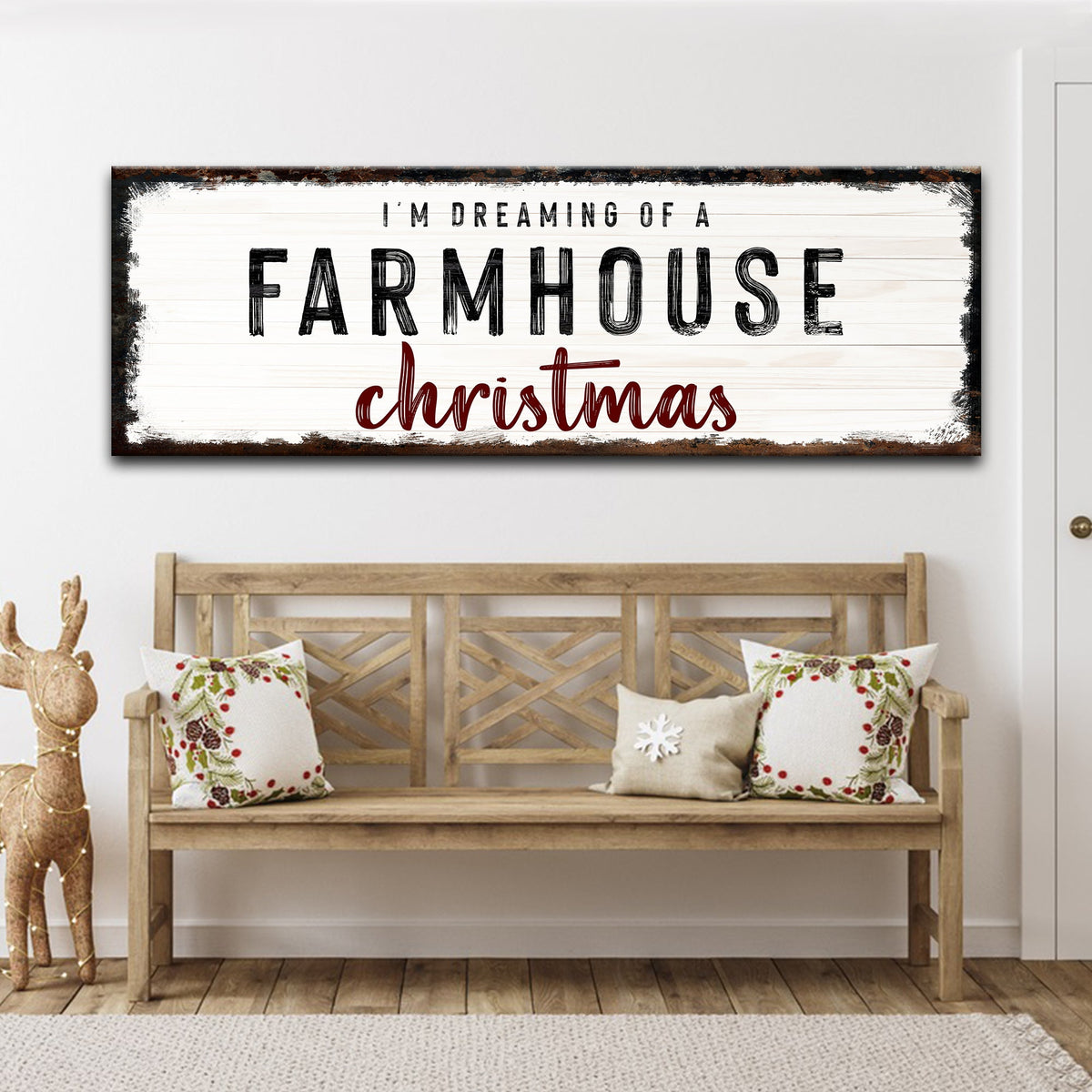Farmhouse Christmas Sign - view 2