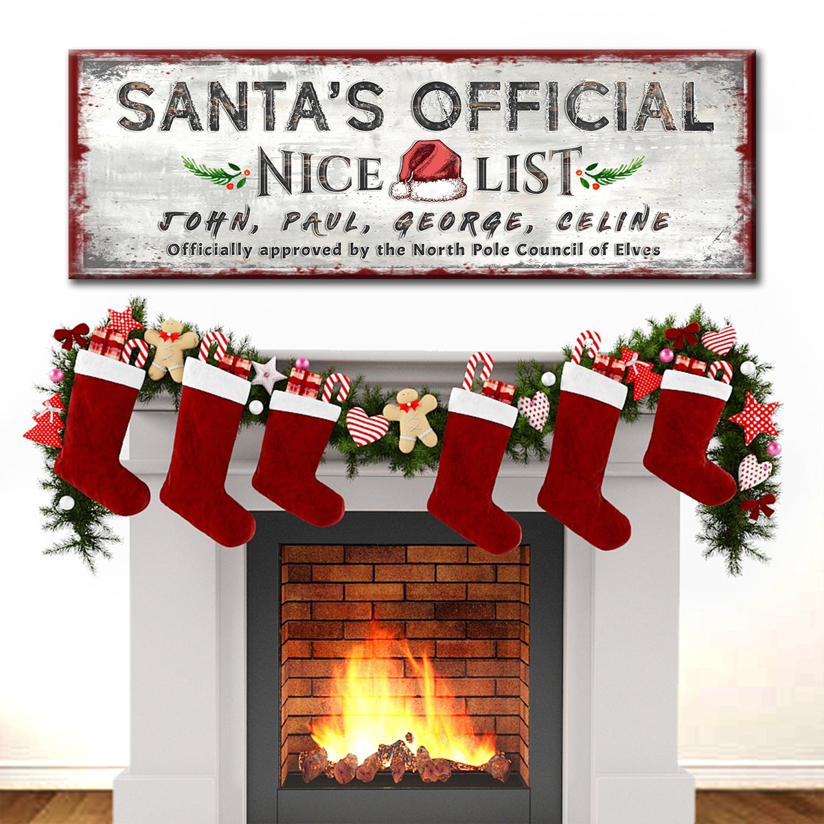 Santa's Official Nice List Sign - view 6