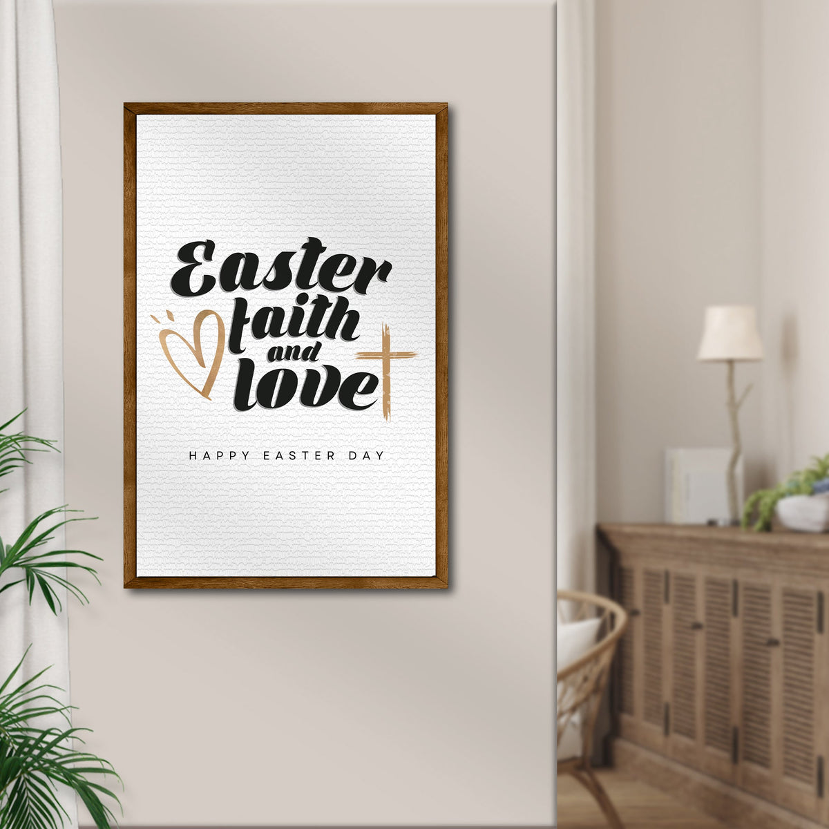 Easter Faith , Easter Love Sign - view 2