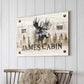 Family Moose Cabin Sign