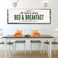 Welcome Bed And Breakfast Sign