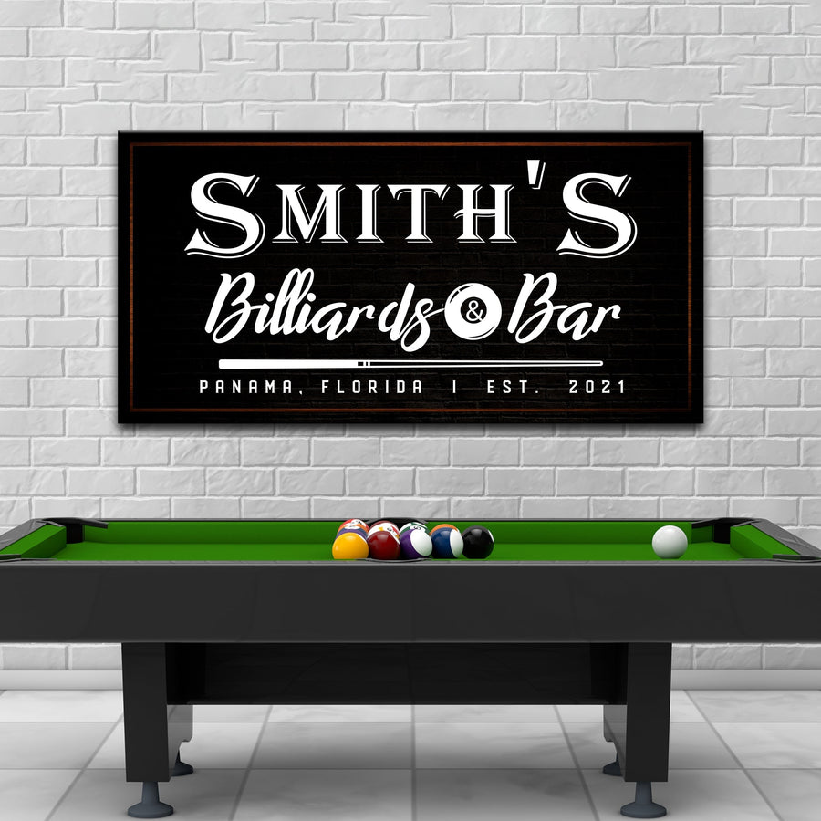 Billiards And Bar Sign II