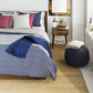 Gail Navy Jute Knitted Pouf