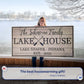 Family Lake House Paddle Sign