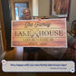 Family Lake House Paddle Sign III