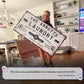 Personalized Laundry Room Sign