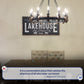 Welcome To Our Lakehouse Sign II